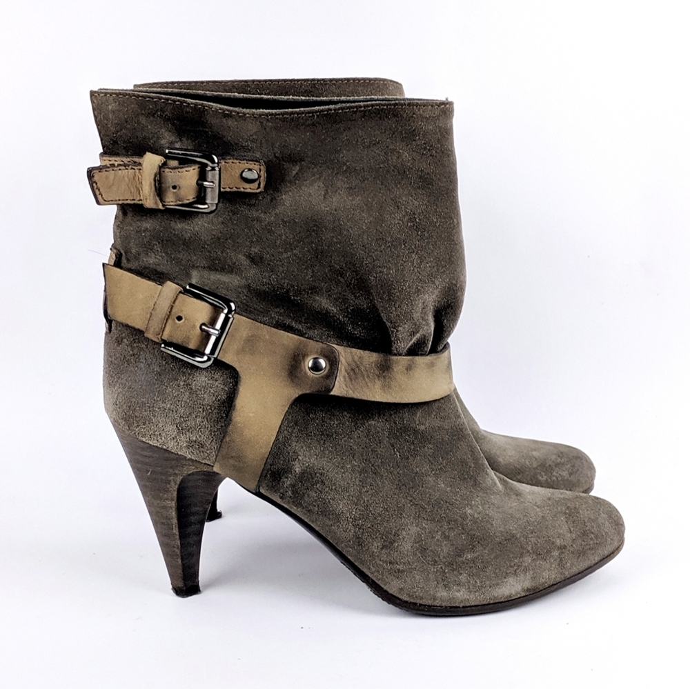 Latitude Femme | Brown Buckle Booties - K1